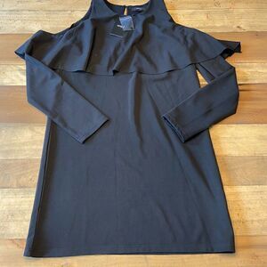 NWT Very J Black Long Sleeve Dress - Medium